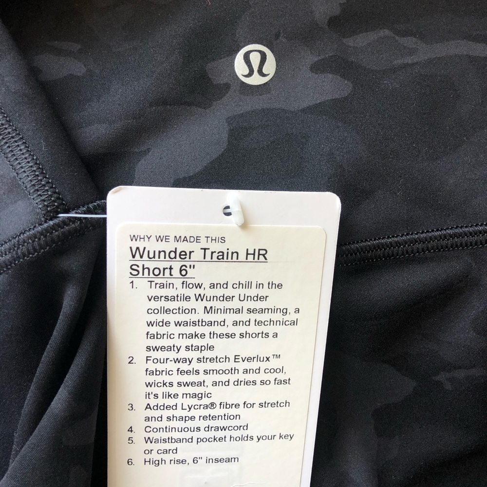 NWT Lululemon Wunder Train HR Camo Shorts - Picture 7 of 7